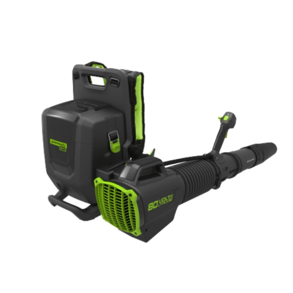 מפוח גב כולל יחידת כח נישא Greenworks Brushless 80V PRO Dual Port - גוף בלבד
