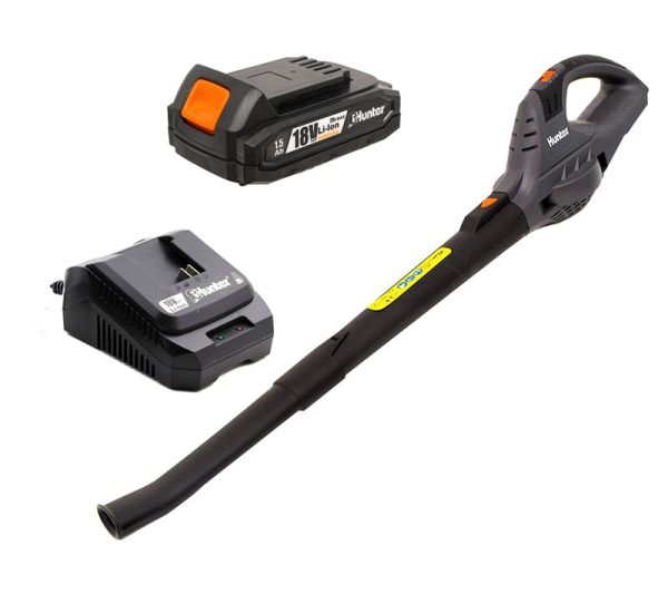 מפוח עלים נטען + סוללה ומטען 1.5Ah HUNTER 18V